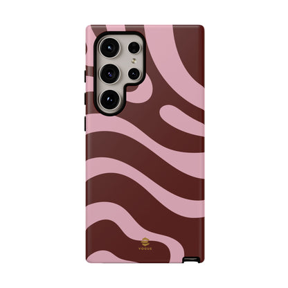 Maroon Ripple Samsung Galaxy Case