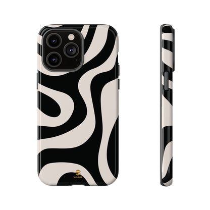 Black Swirl iPhone Tough Case