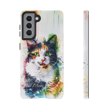 Custom Cat Mom Samsung Galaxy Tough Case