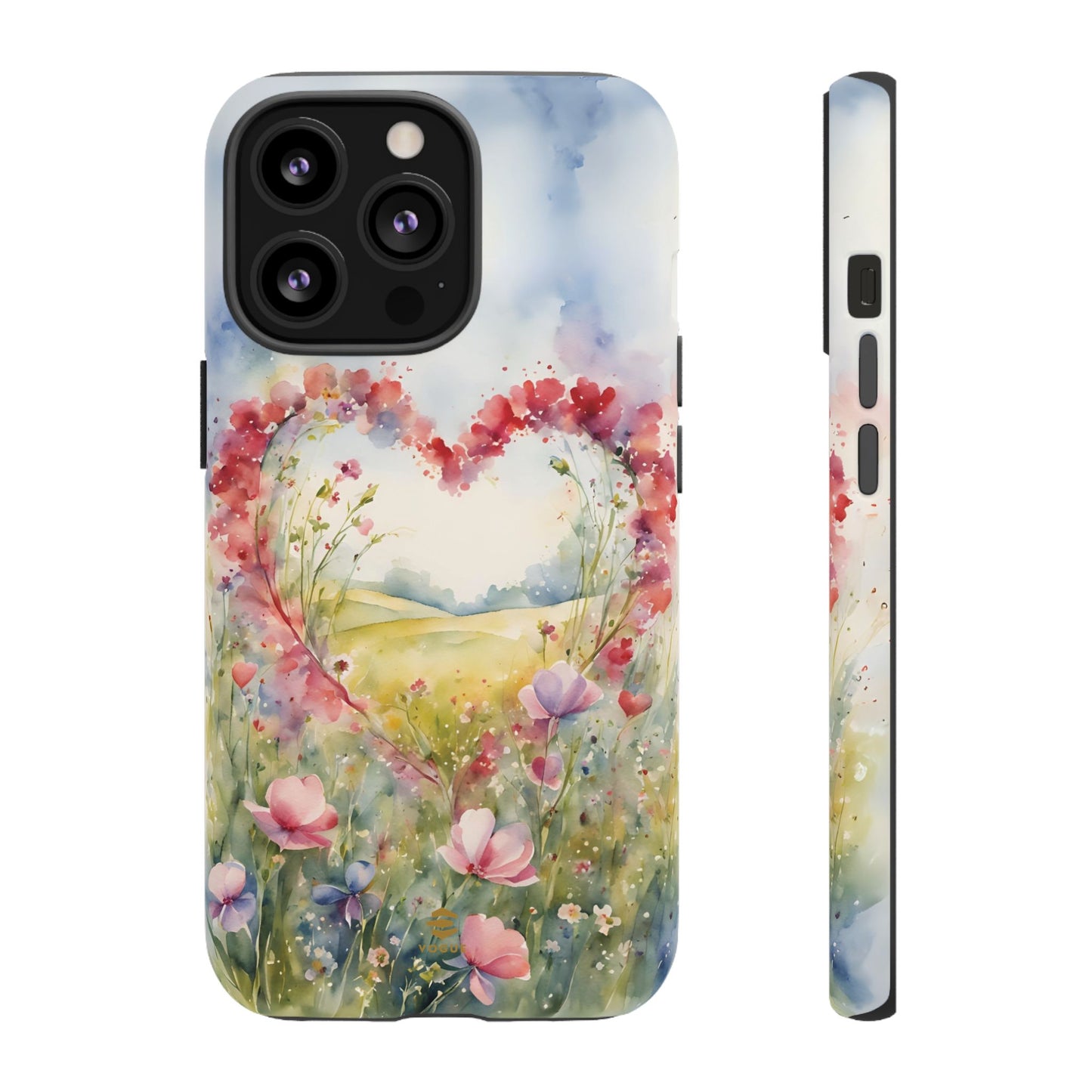 Flower heart iPhone Tough Case
