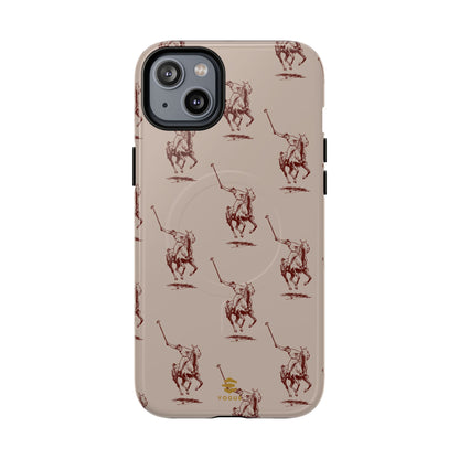 Polo Player Brown MagSafe iPhone Phone Case