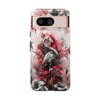 Flamingo Tropical Design Tough Phone Case Pixel