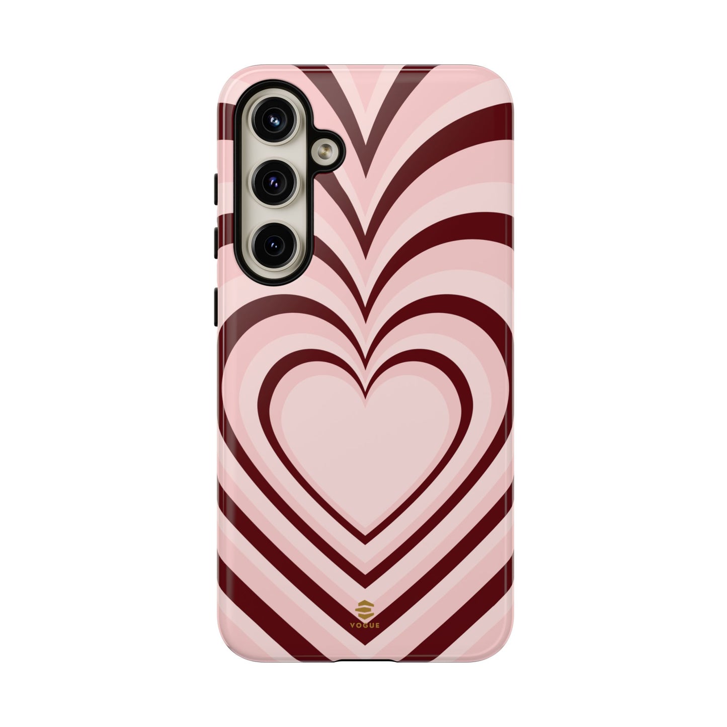 Burgundy Hearts Design - Phone Case, Love, Valentine's Day Gift for Her Samsung Galaxy