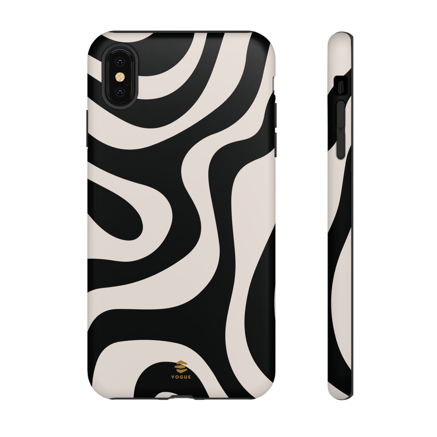 Black Swirl iPhone Tough Case