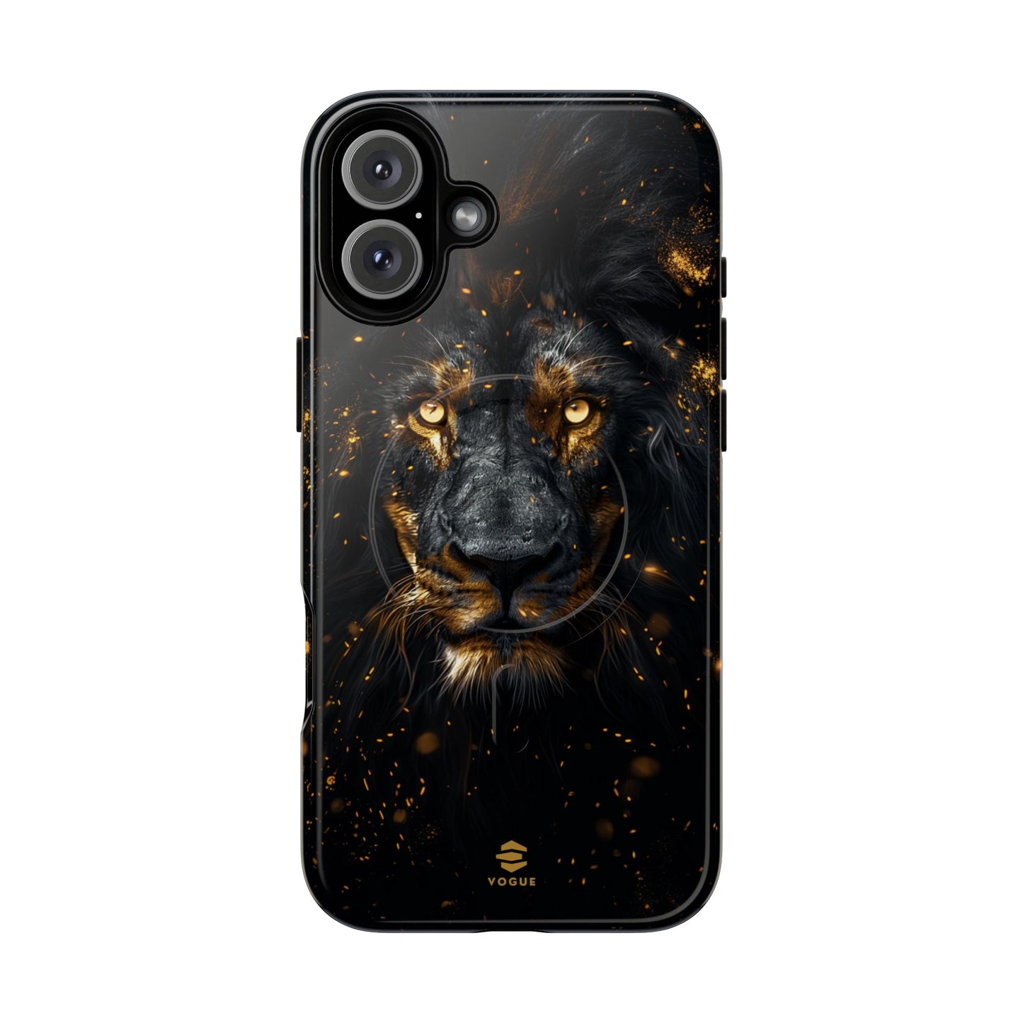 Black Lion Art for MagSafe iPhone Phone Case