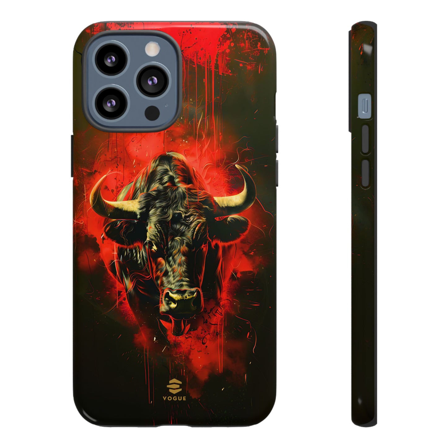 Bull Black iPhone Tough case