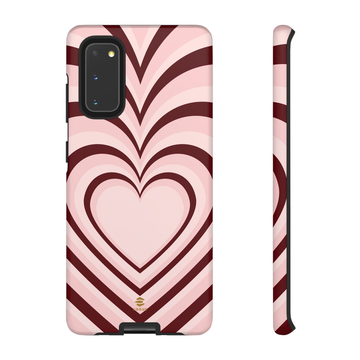 Burgundy Hearts Design - Phone Case, Love, Valentine's Day Gift for Her Samsung Galaxy