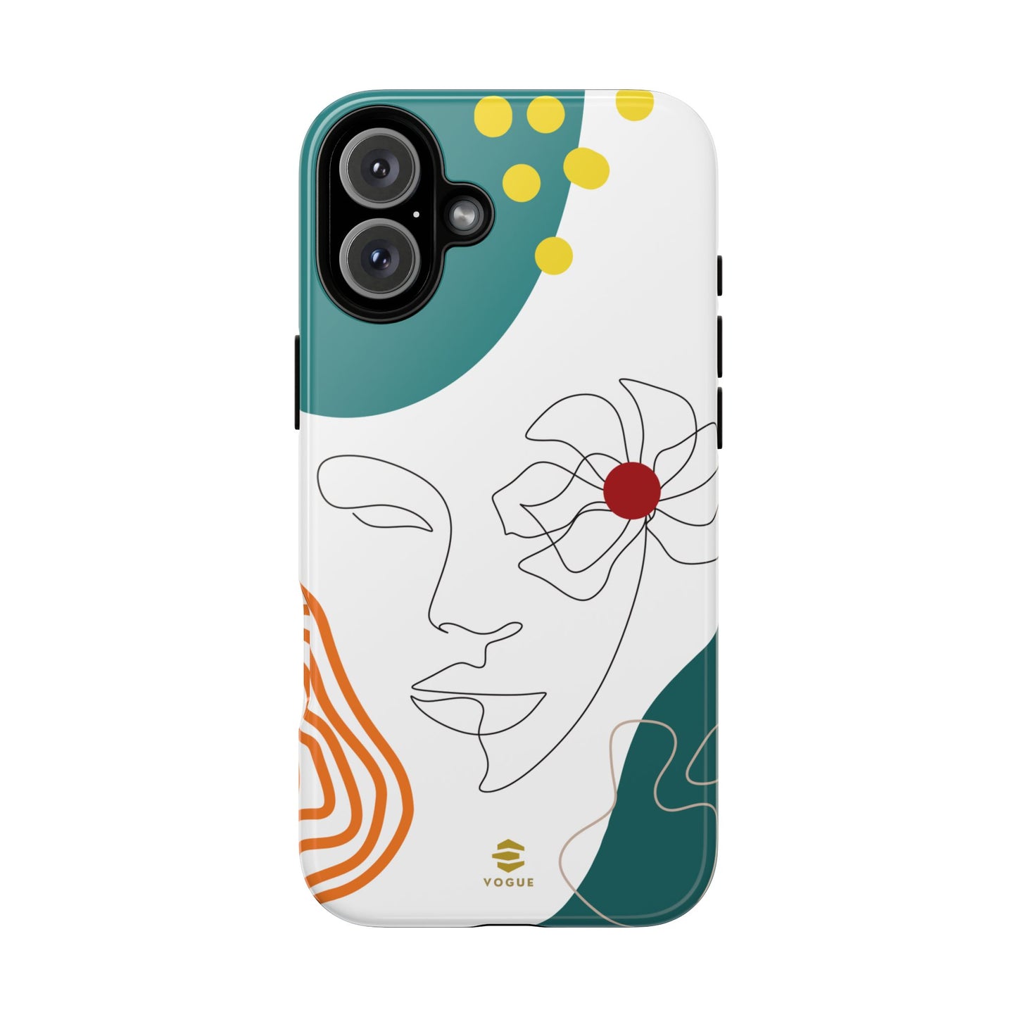 Women Face Line Art Phone Case iPhone