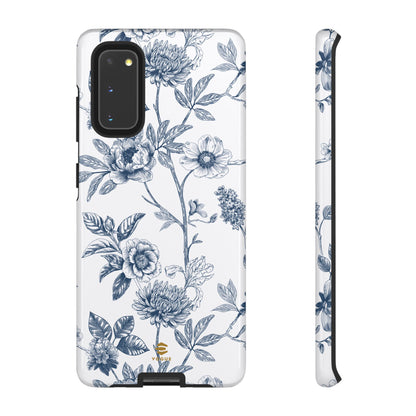 Floral Line Art Tough Phone Case Samsung