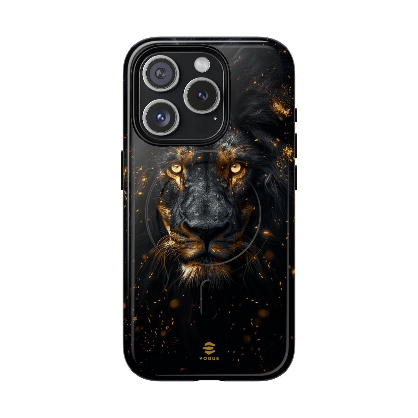 Black Lion Art for MagSafe iPhone Phone Case