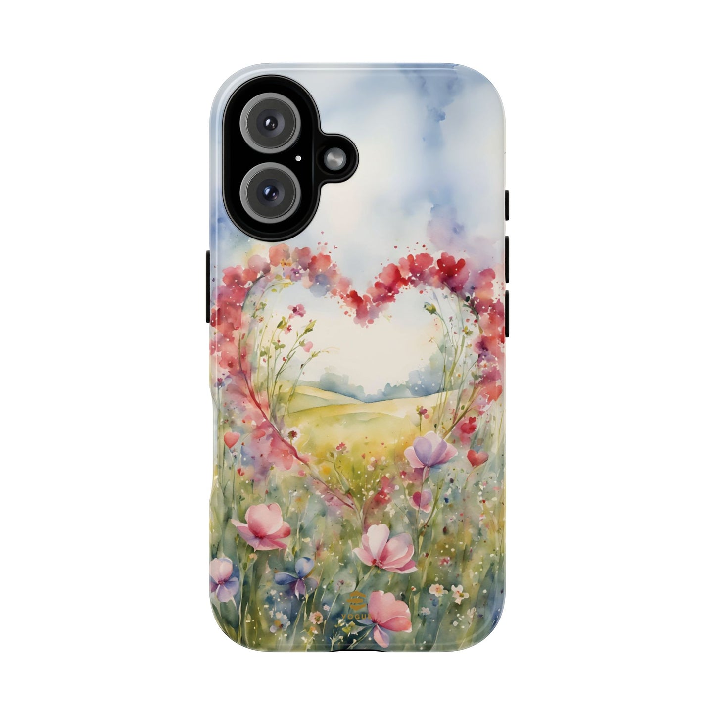 Flower heart iPhone Tough Case