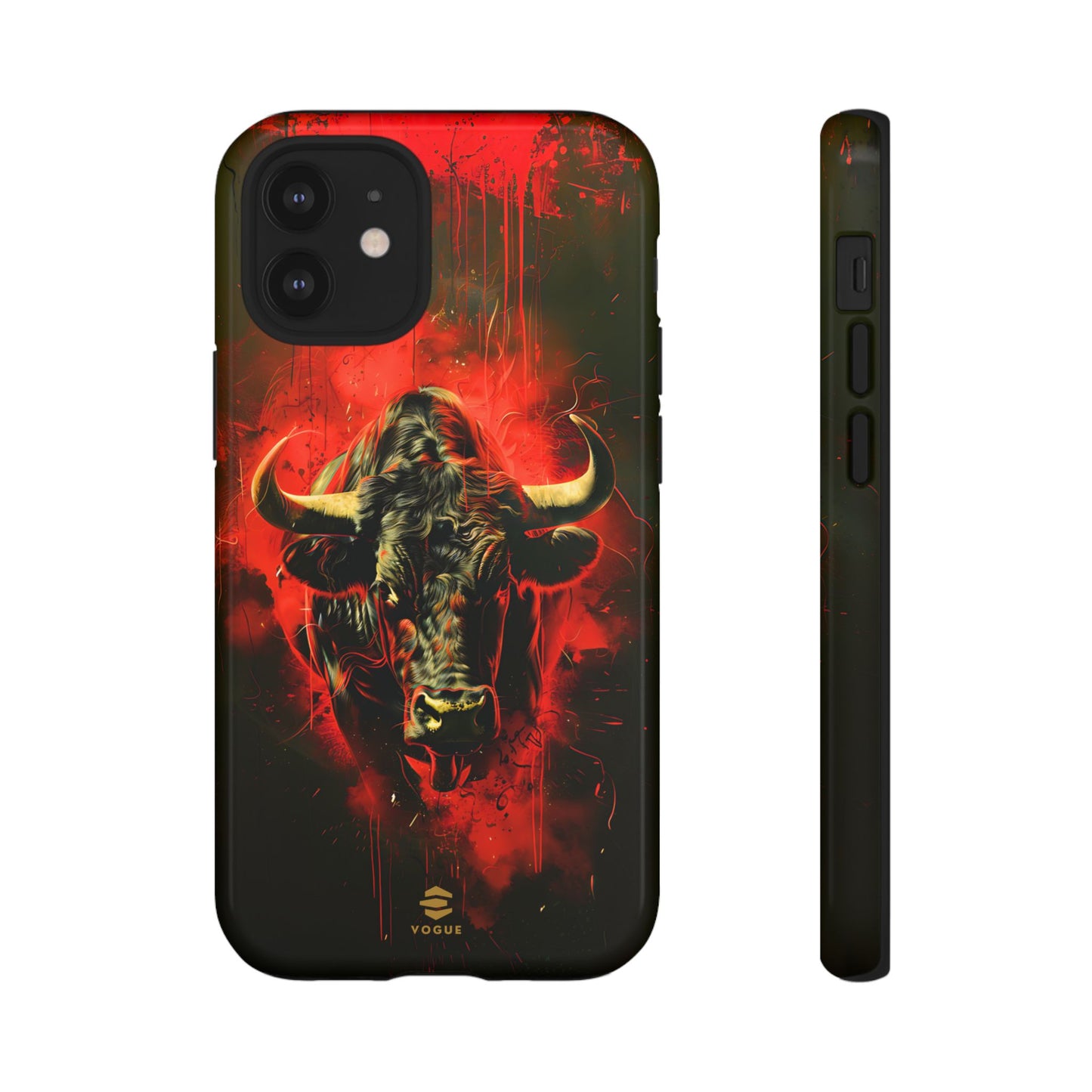 Bull Black iPhone Tough case