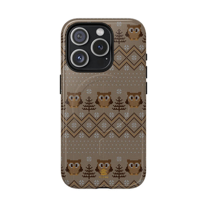 Owl Xmas Jumper MagSafe iPhone Case