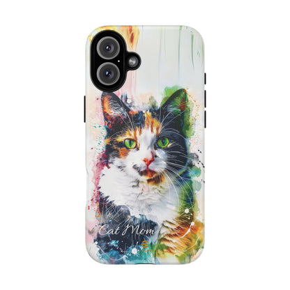 Custom Cat Mom iPhone Tough Case