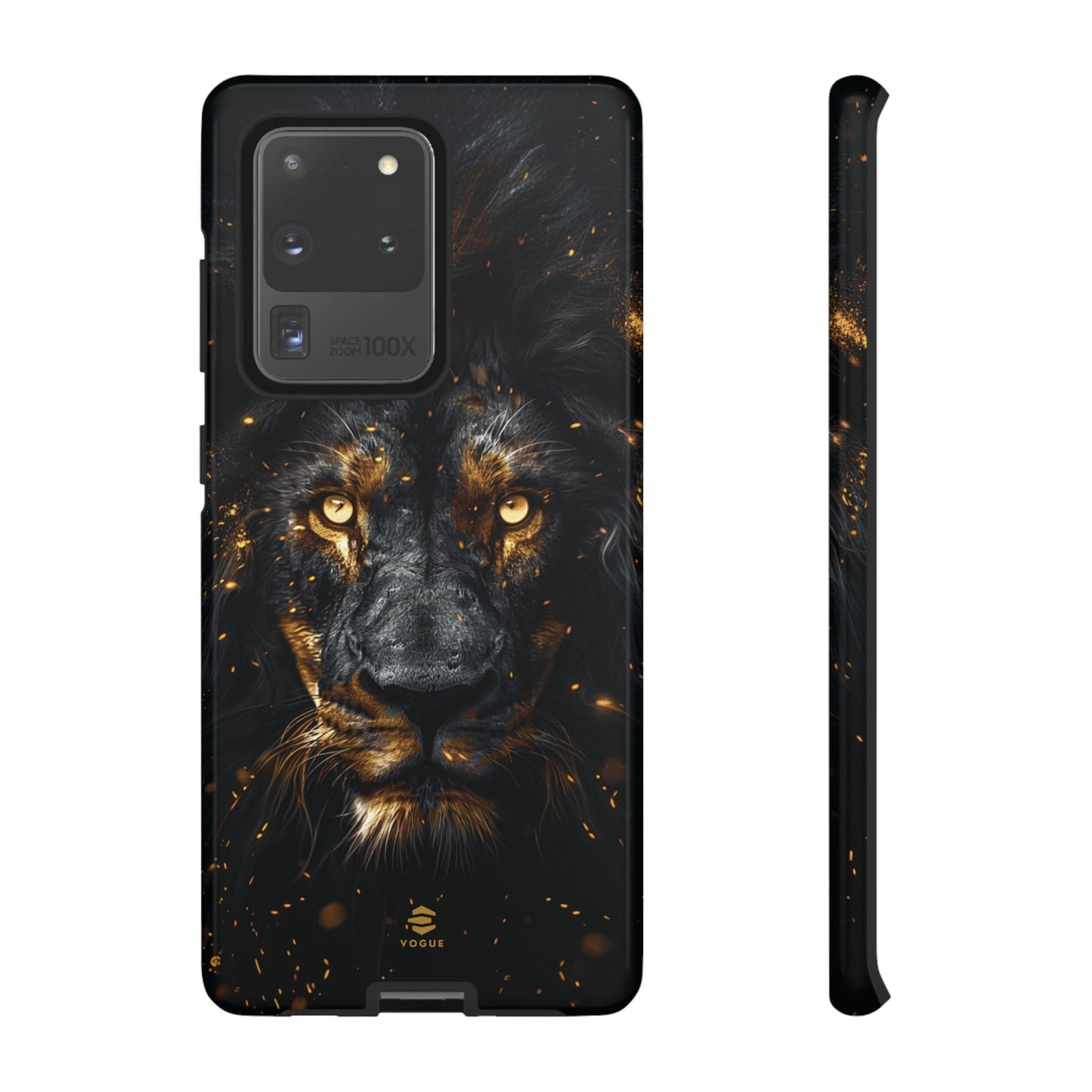 Funda para Samsung con diseño de león negro