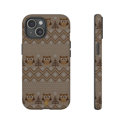 Owl Xmas Jumper iPhone case