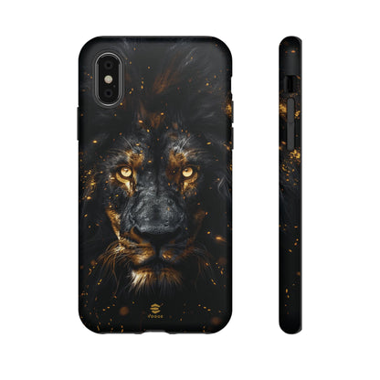 Funda para iPhone con diseño de león negro