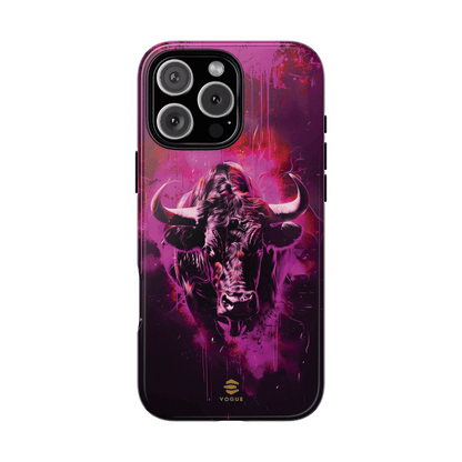 Bull Hot Pink iPhone Case