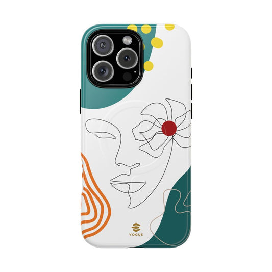 Women Face Line Art Phone Case iPhone