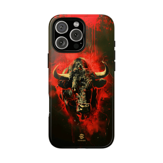 Bull Black iPhone Tough case