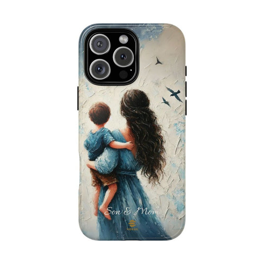 Custom Son & Mom iPhone Tough Case