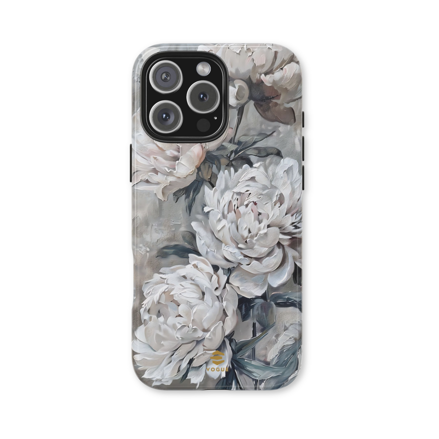 Funda para iPhone con pintura de peonías