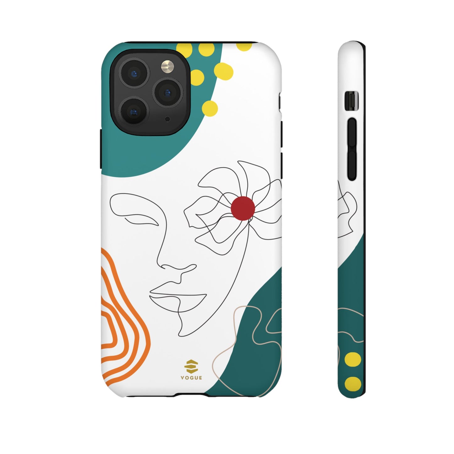 Women Face Line Art Phone Case iPhone