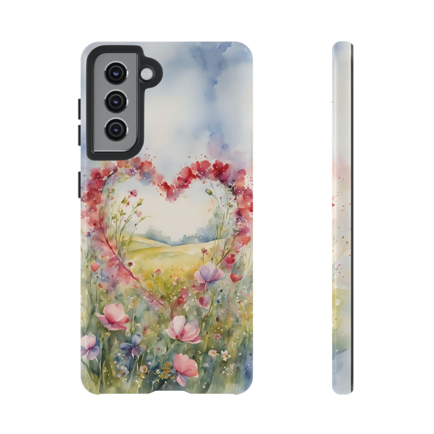 Flower heart Tough Phone Case for Samsung