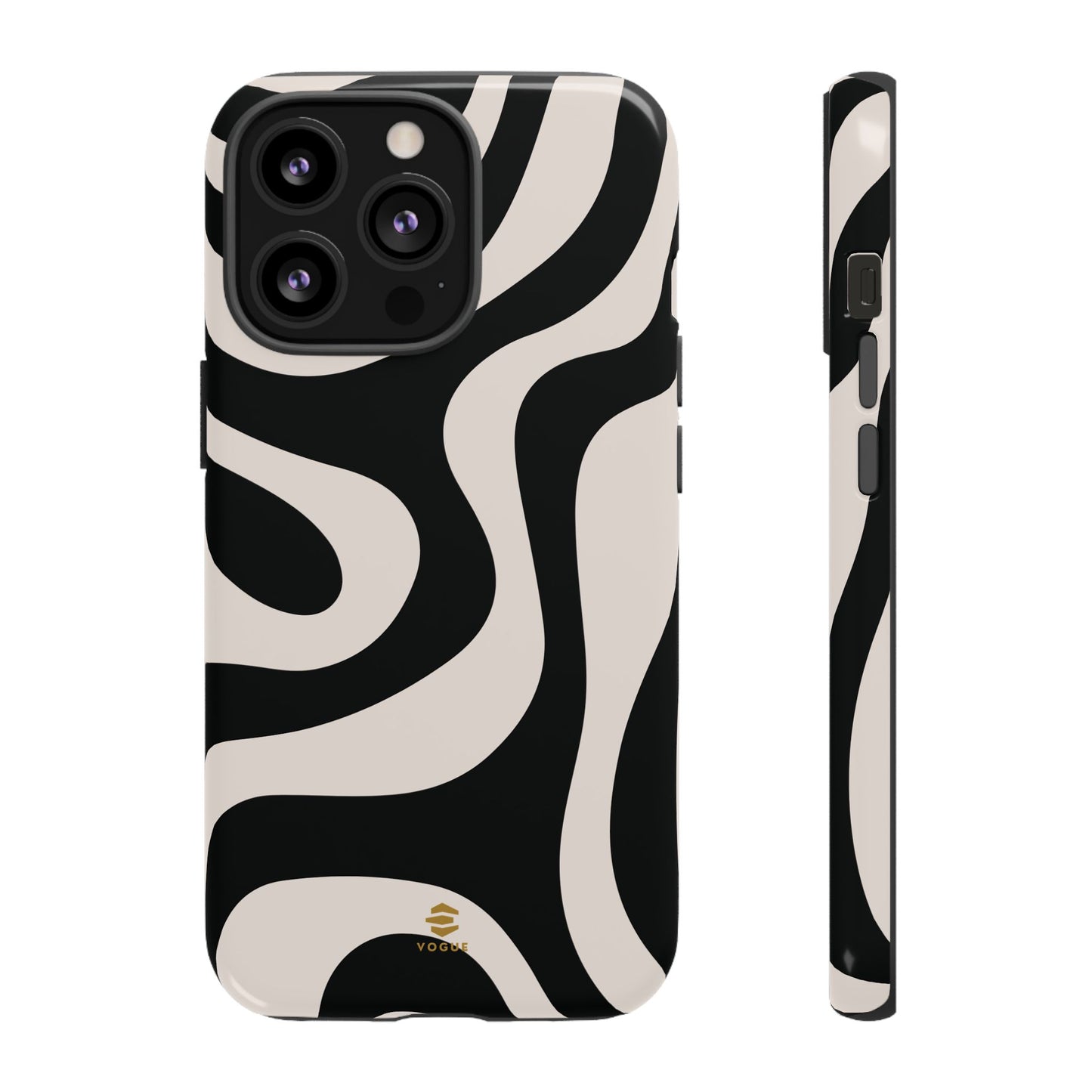 Black Swirl iPhone Tough Case