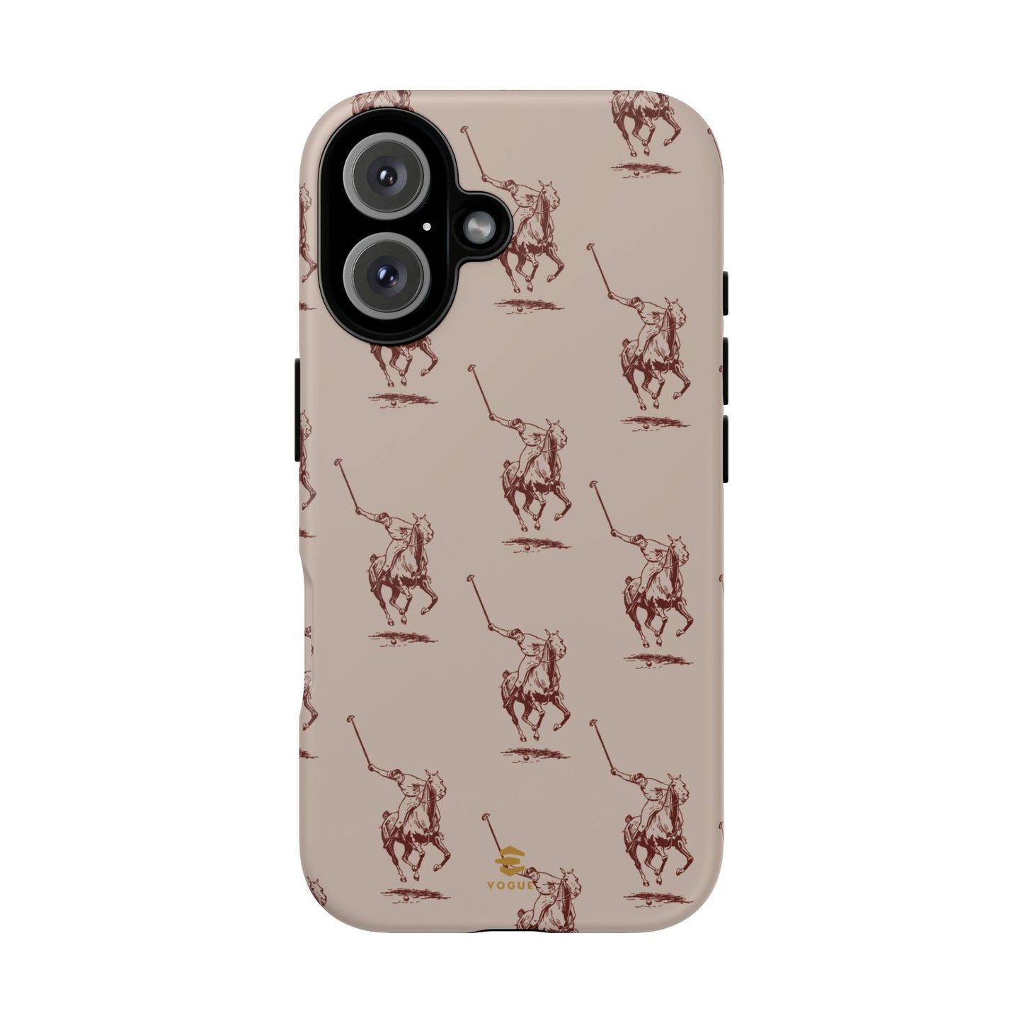 Polo Player Brown iPhone Cases