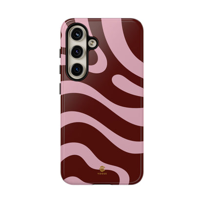 Maroon Ripple Samsung Galaxy Case