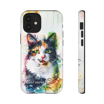 Custom Cat Mom iPhone Tough Case