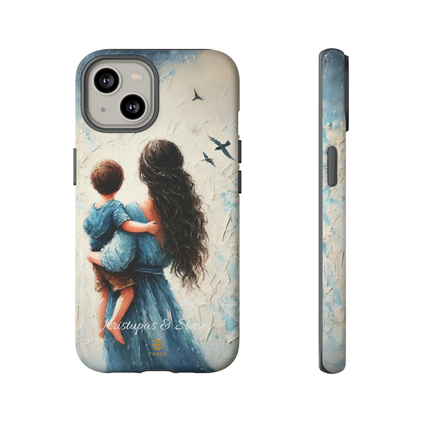 Custom Son & Mom iPhone Tough Case