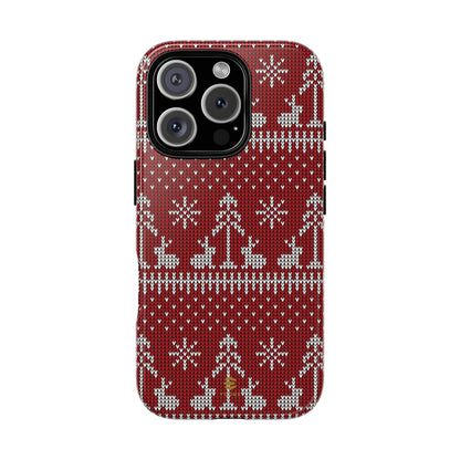 Red Xmas Jumper iPhone case