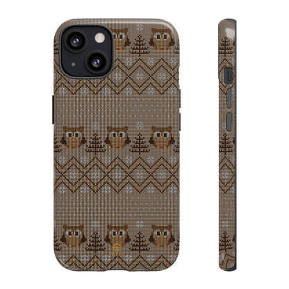 Owl Xmas Jumper iPhone case