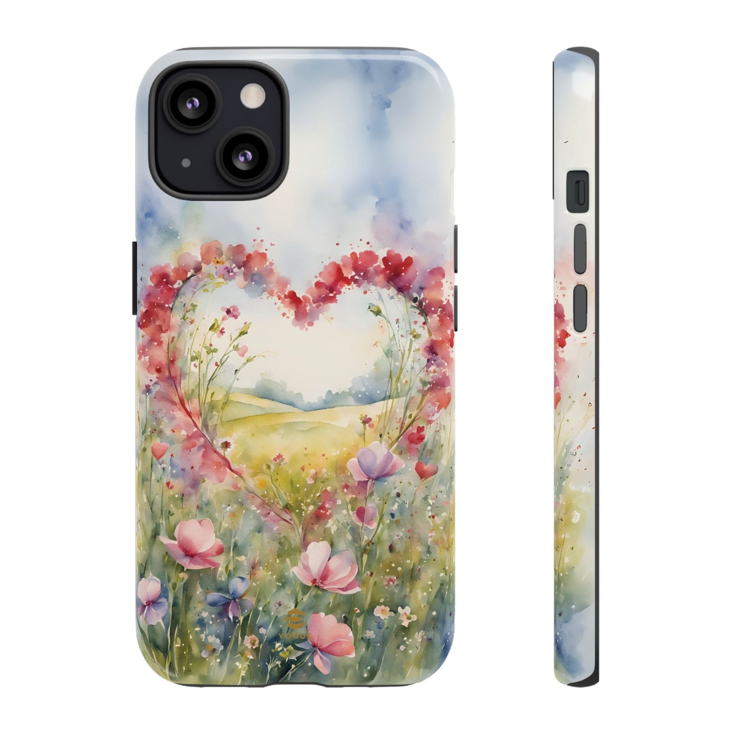 Flower heart iPhone Tough Case