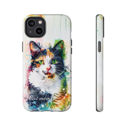 Custom Cat Mom iPhone Tough Case