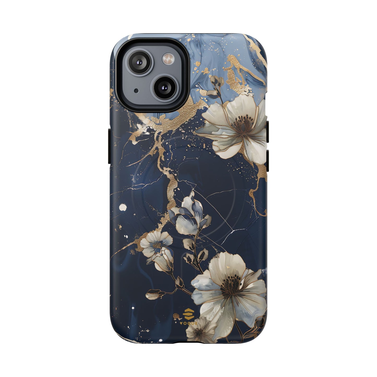 Marble Floral MagSafe iPhone Case