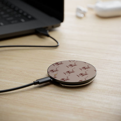 Polo Player Brown Induction Charger