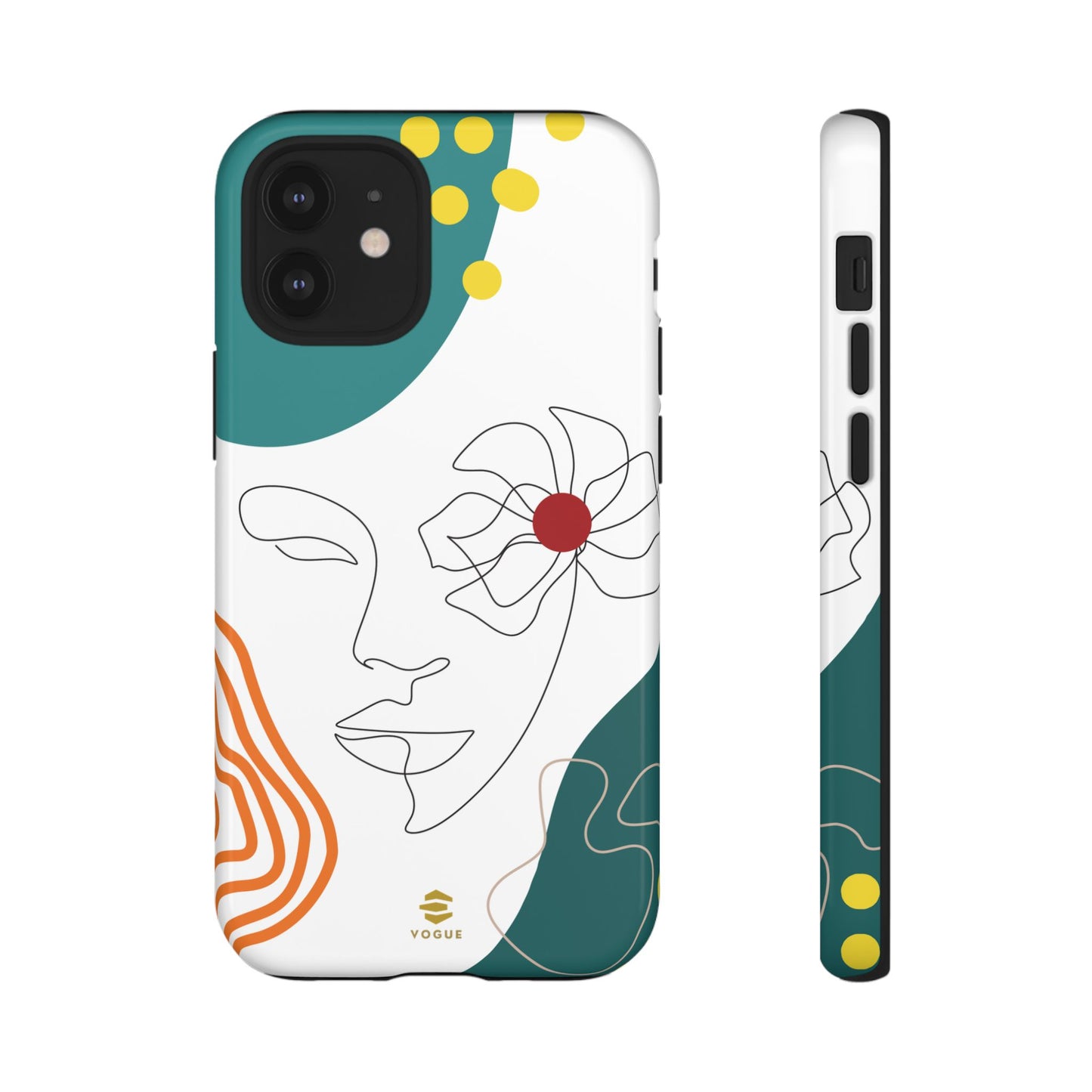 Women Face Line Art Phone Case iPhone
