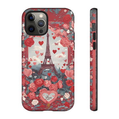 Hearts in Paris Phone Case Valentine's Day Gift for Her