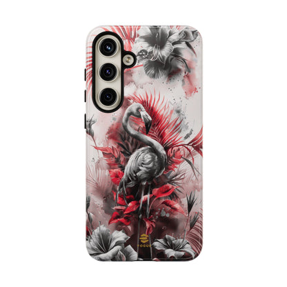 Flamingo Tropical Design Tough Phone Case Samsung