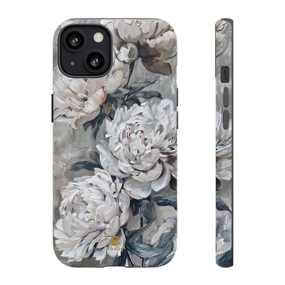 Funda para iPhone con pintura de peonías