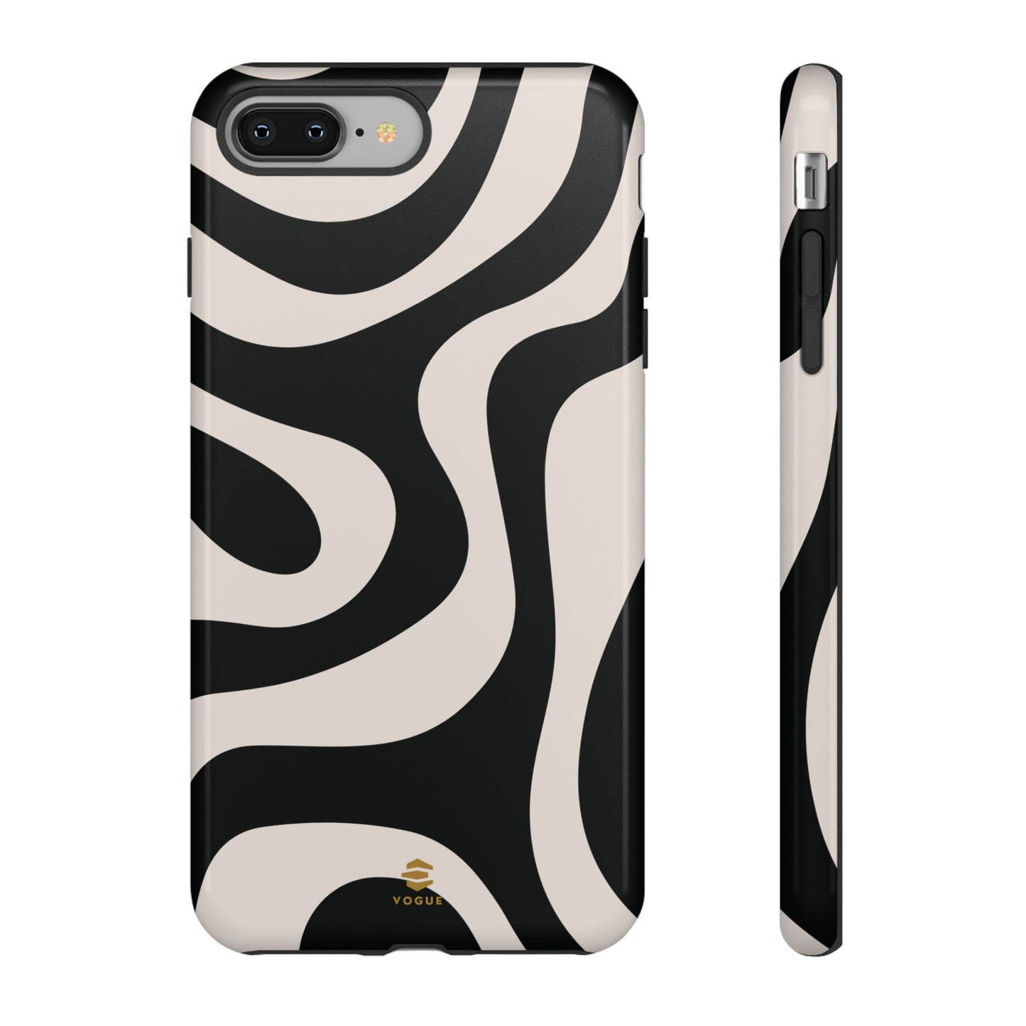 Black Swirl iPhone Tough Case