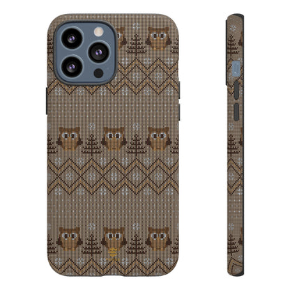 Owl Xmas Jumper iPhone case