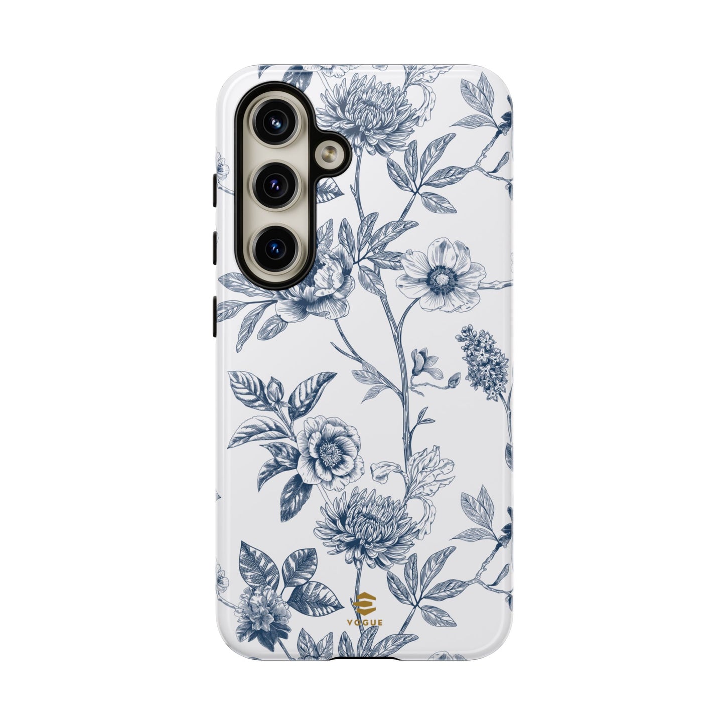 Floral Line Art Tough Phone Case Samsung