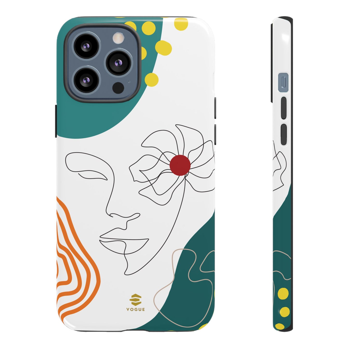 Women Face Line Art Phone Case iPhone