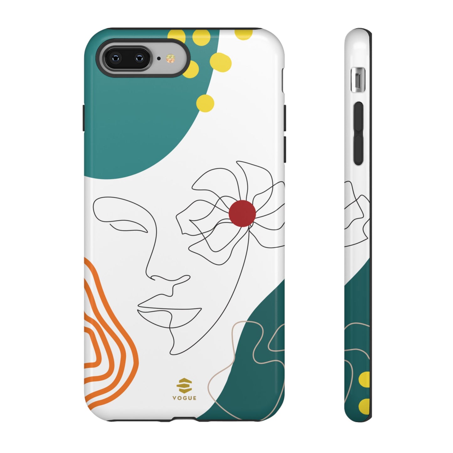 Women Face Line Art Phone Case iPhone