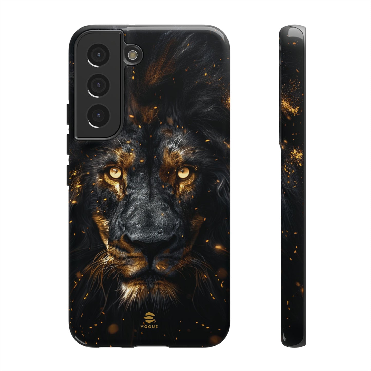 Funda para Samsung con diseño de león negro