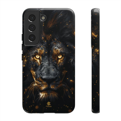 Funda para Samsung con diseño de león negro